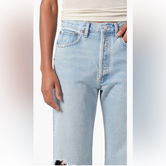 AGOLDE•'90s Ripped Mid Rise Crop Relaxed Straight
Leg Jeans
NWT•Sz 31=12 - Picture 4 of 9
